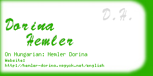 dorina hemler business card